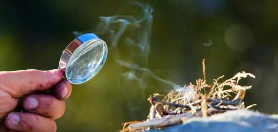 magnifying glass to start a fire magnifying glass to start a fire