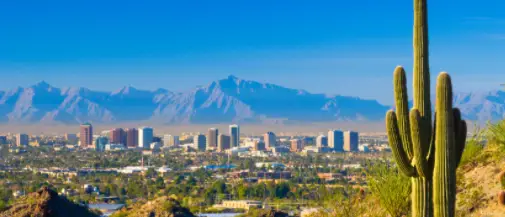 phoenix arizona sunny city skyline phoenix arizona sunny city skyline