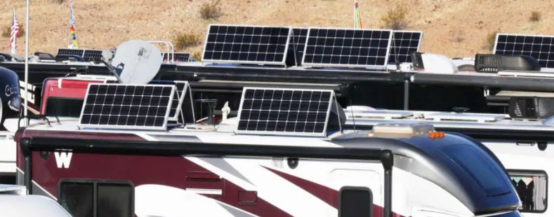 Solar panels on RVs Solar panels on RVs